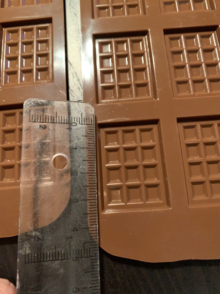 2 formas de silicone para chocolate em barra