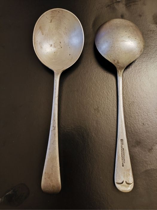 Ложки посеребрённые. Старые английские.
