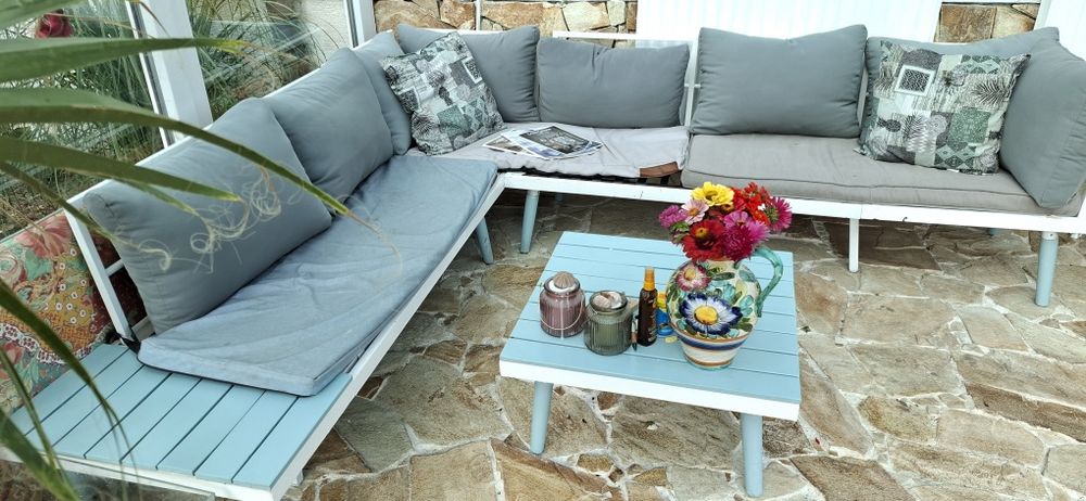 Narożnik ogrodowy meble sofa