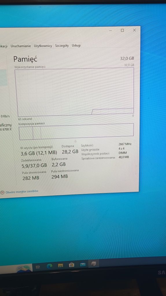 Komputer stacjonarny Ryzen 5 5600X / RX 6700 XT / 32 GB RAM / SSD 512