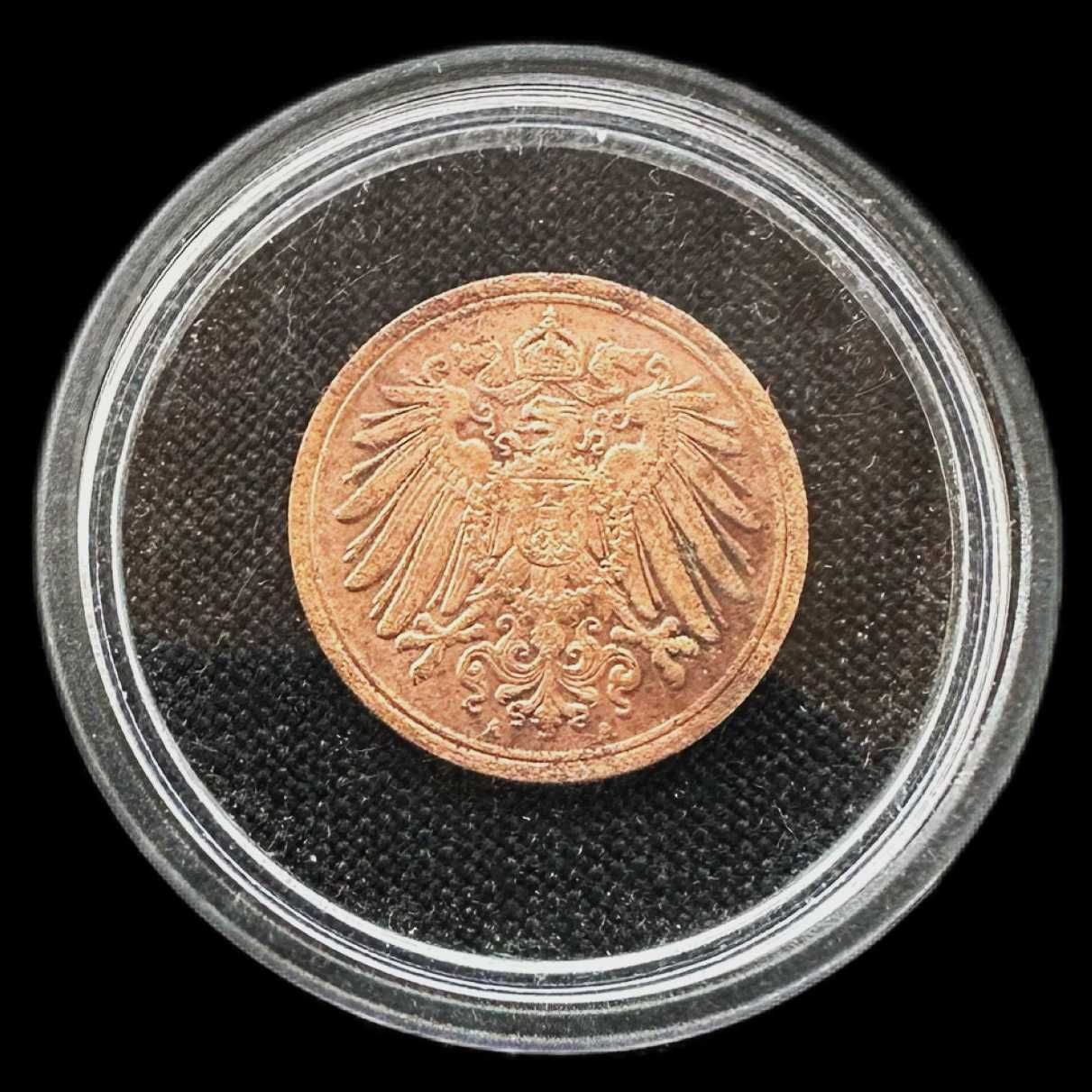 Moeda de 1 Pfennig - 1914 - Império Alemão