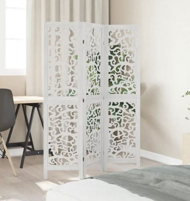 Parawan ażurowy biały -stan bardzo dobry