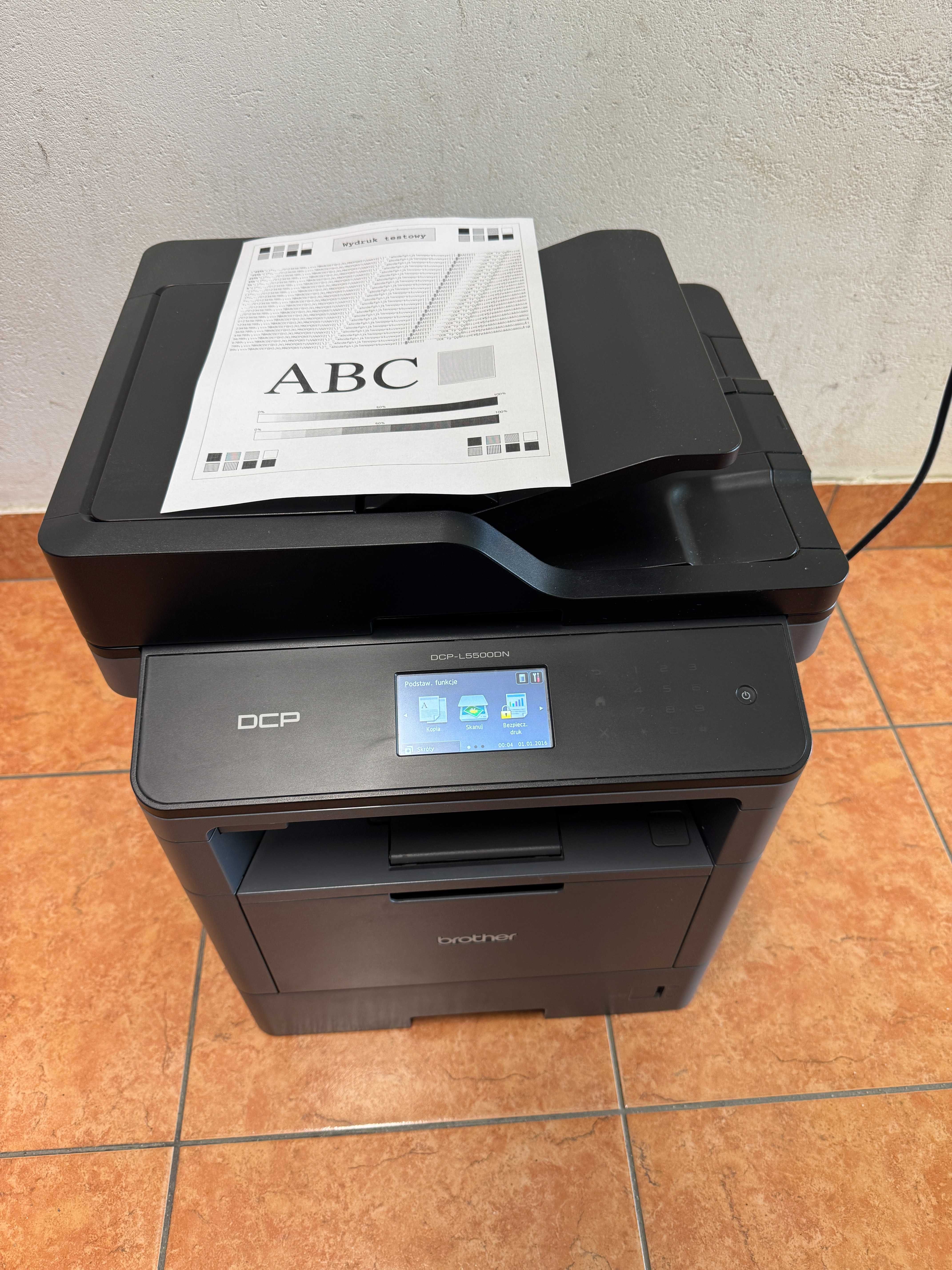 Urządzenie wielofunkcyjne laserowe Brother DCP-L5500DN Jak nowe !