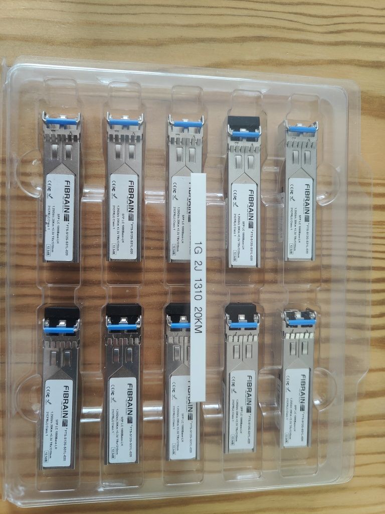Wkładka SFP fibrain cisco mikrotik neton Intel optec wkładki - 104 szt