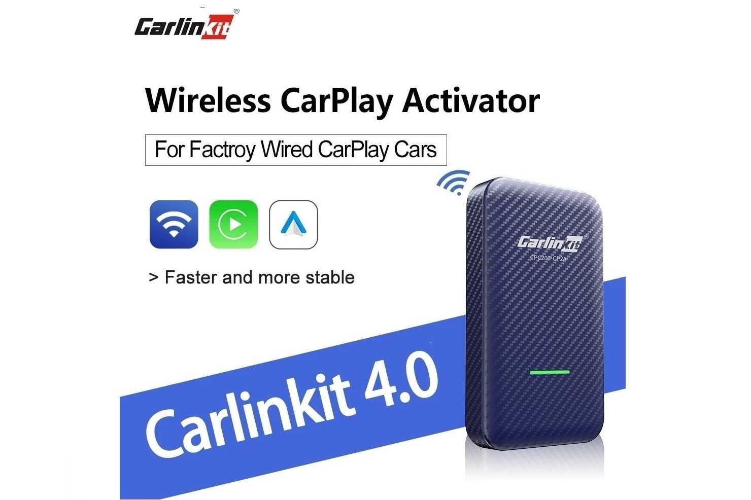 CarlinKit 4.0 - адаптер для беспроводного Apple CarPlay / Android Auto