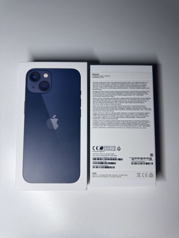 iPhone 13 128GB | Midnight | Bateria 89% | Pełen zestaw