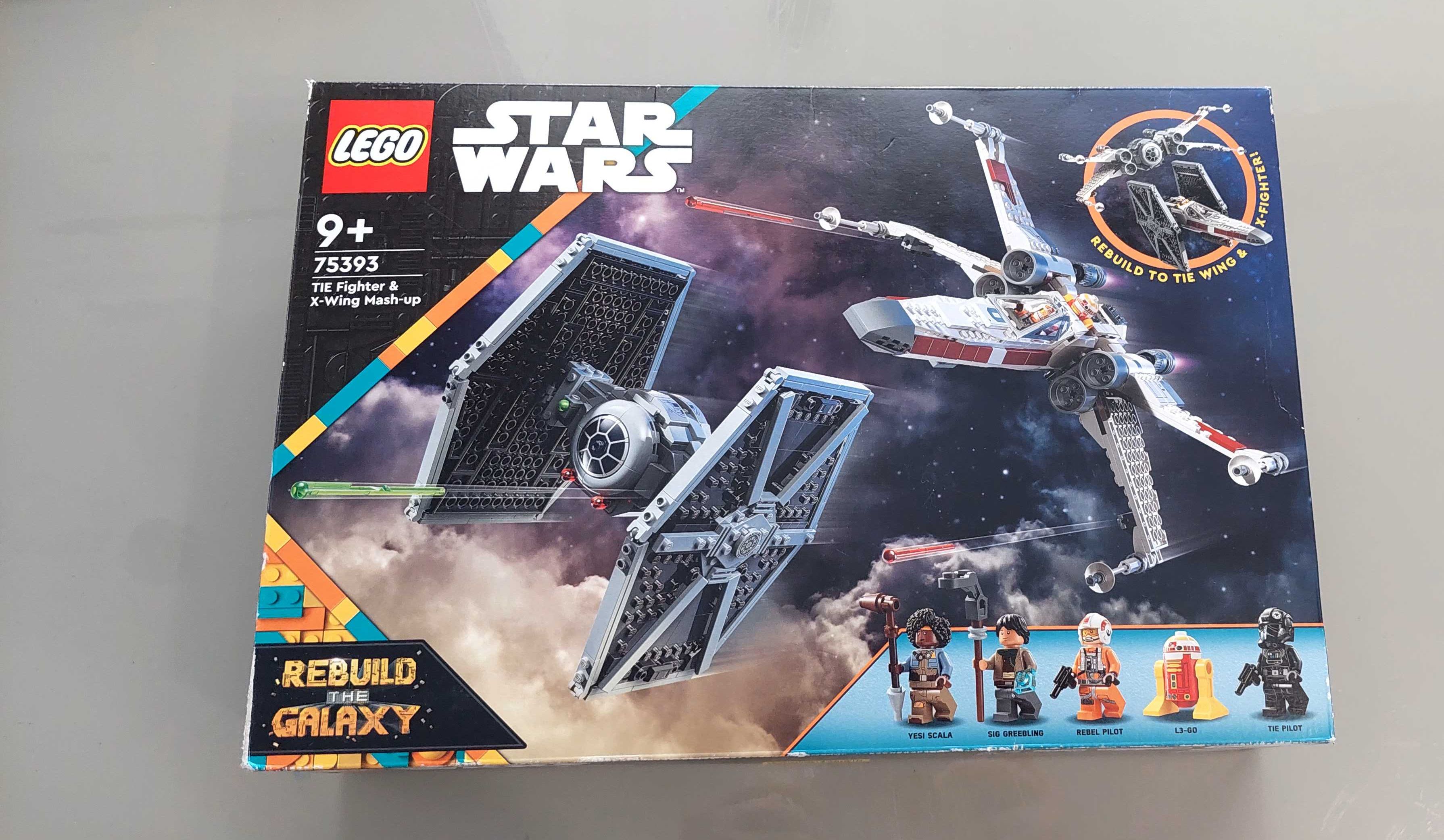 Конструктор LEGO Star Wars Винищувач TIE і Корабель X-wing 75393