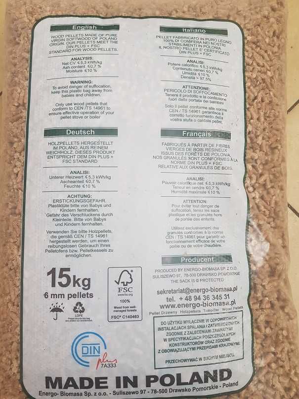 Pellet drzewny A1 premium FABICH