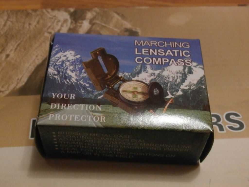 Компас армійський Lensatic Compass,масштабна метрова лінійка,лінза