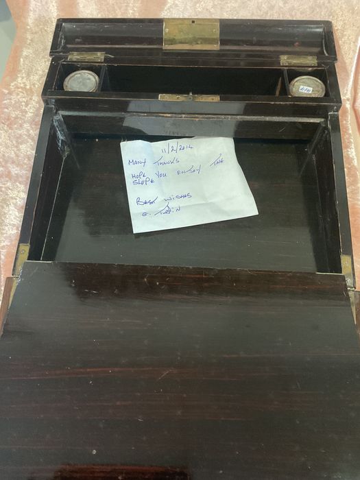 Caixa /slop escritório portatil inglês 32x25x09cm