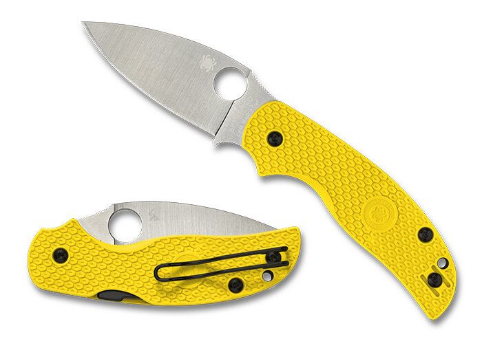 Nóż składany Spyderco Sage 5 Lightweight Salt Yellow FRN, Satin MagnaC