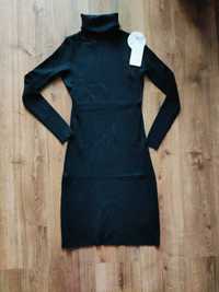 Sukienka sweterkowa czarna uni