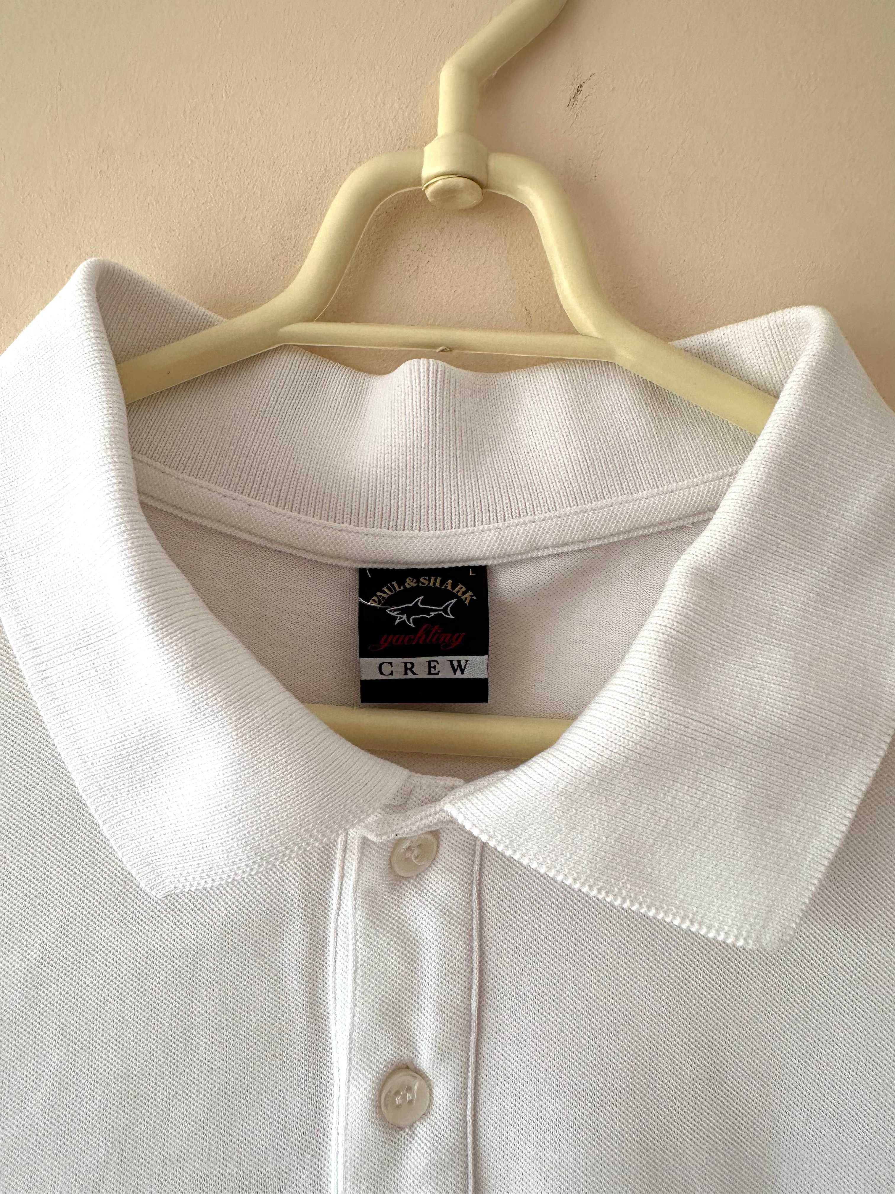 Koszulka Polo Paul & Shark męska biała r. S/M