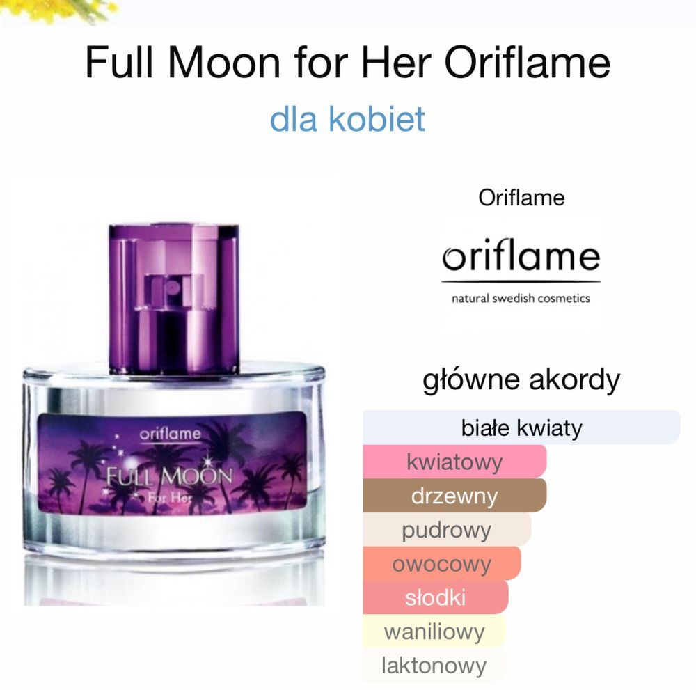 Perfumy Full Moon Oriflame Unikat
