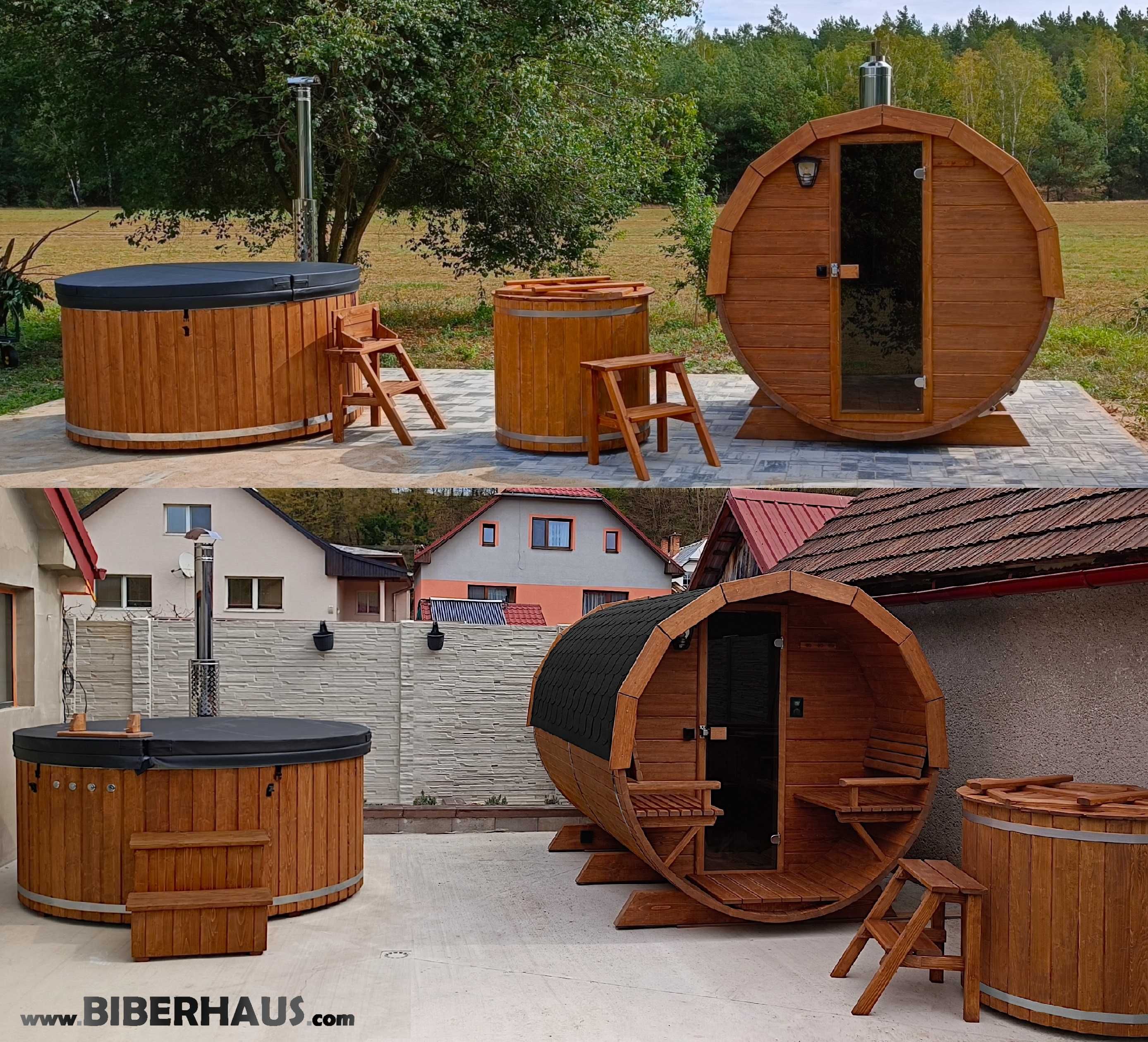 BALIA Ogrodowa Jacuzzi 200 cm PIEC WEWNĘTRZNY AKRYL -8 osobowe 18 DYSZ