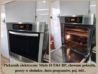Piekarnik elektryczny Miele H 5361 BP, chowane pokrętła,dużo programów