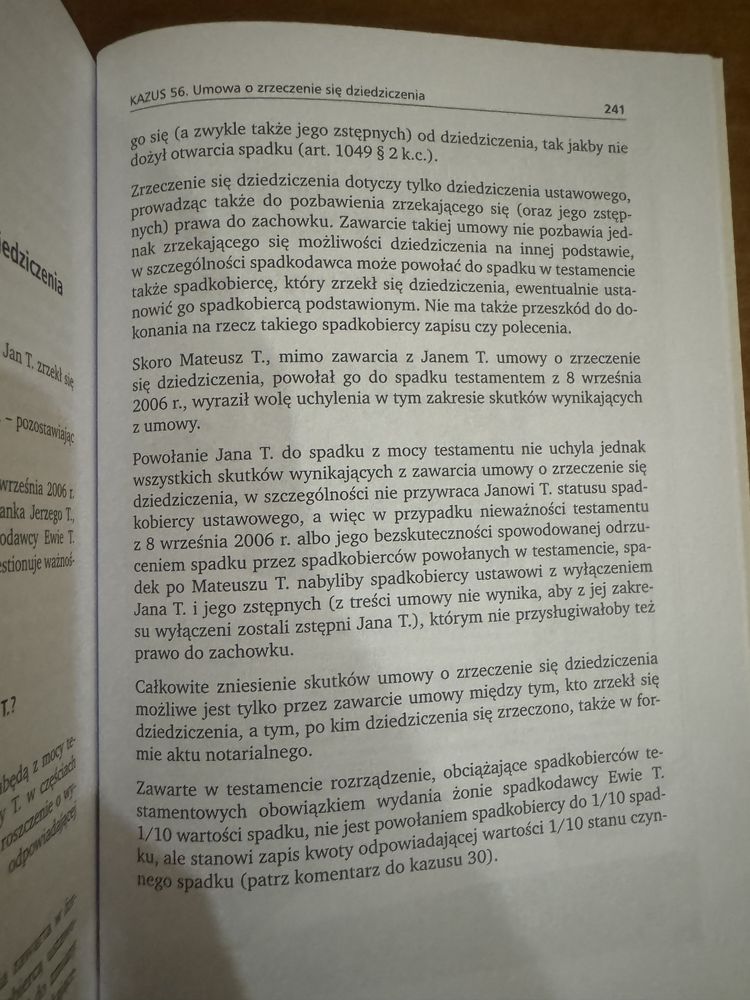 Prawo cywilne spadki kazusy Agata Zając