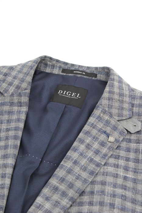 DIGEL чоловічий картатий трикотажний піджак. Оригінал. (29)