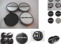 4 centros para jante, kit completo pronto a aplicar AMG MERCEDES