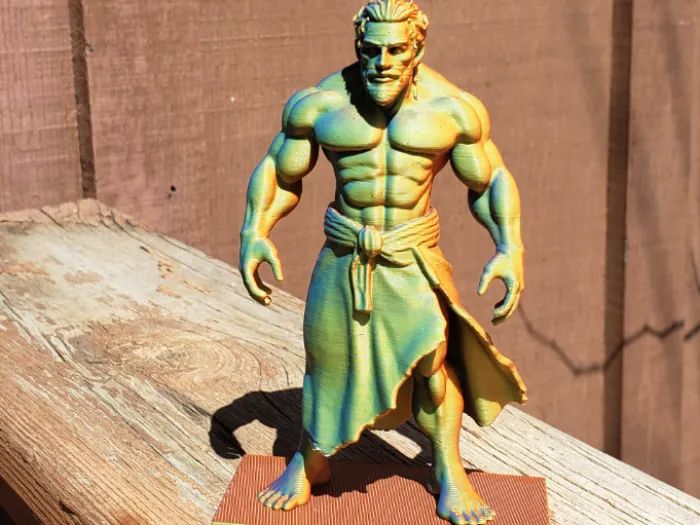 Jesus Musculado Estátua Divertida