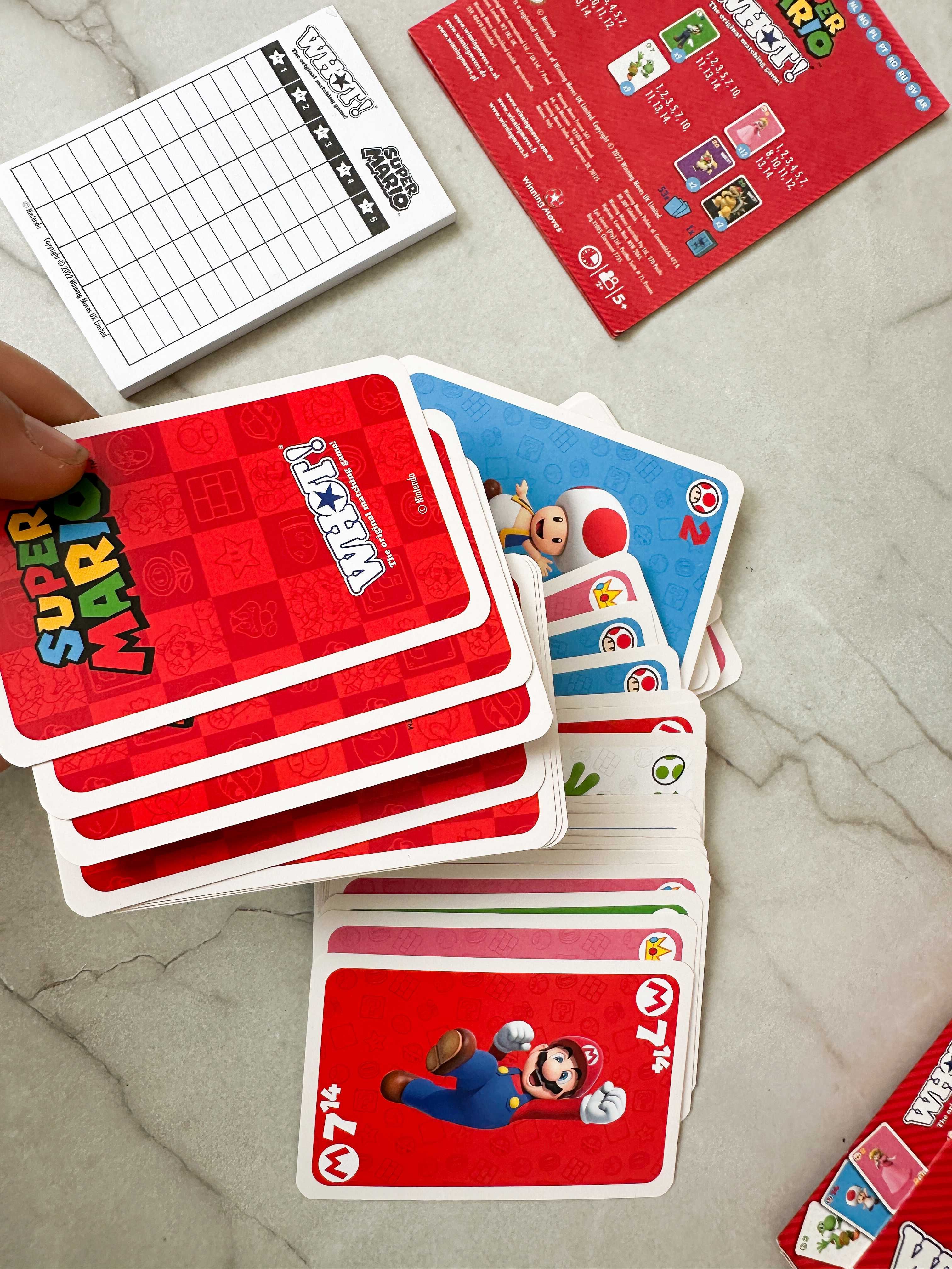 Gra karciana Super Mario WHOT! karty do gry dla dzieci 6+