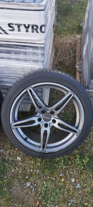 Koła letnie 18 Cali, 5x105, et 38, otwór 56.6, nowe opony!!