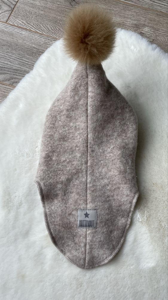 Huttelihut czapka kominiarka 100% merino rozmiar 0-2 lata