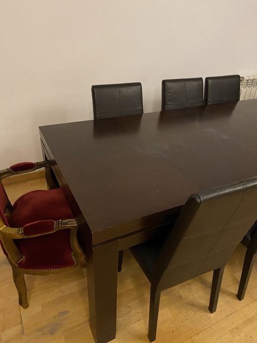 mesa wengue castanha escura