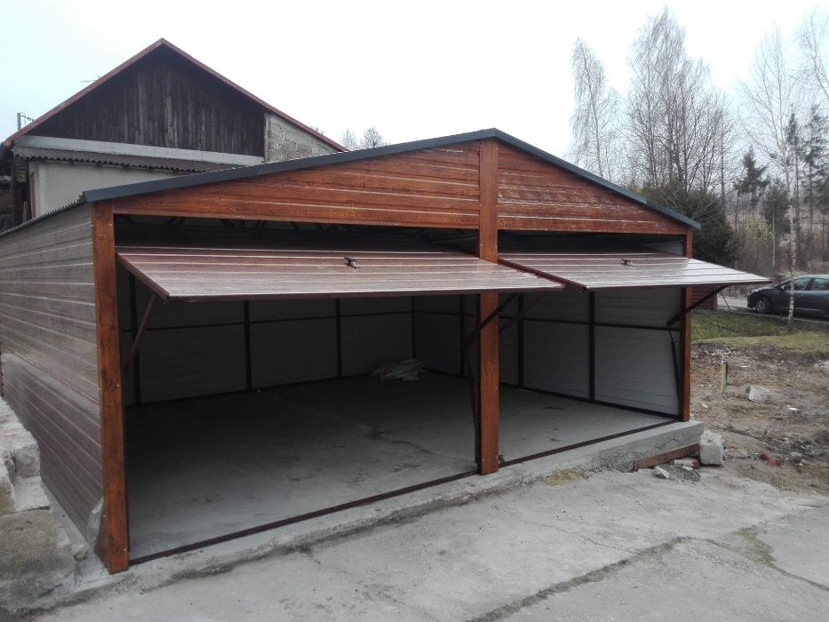 garaż 6x5,6x6,6x7, garaże blaszane drewnopodobne, wzmocnione profil,