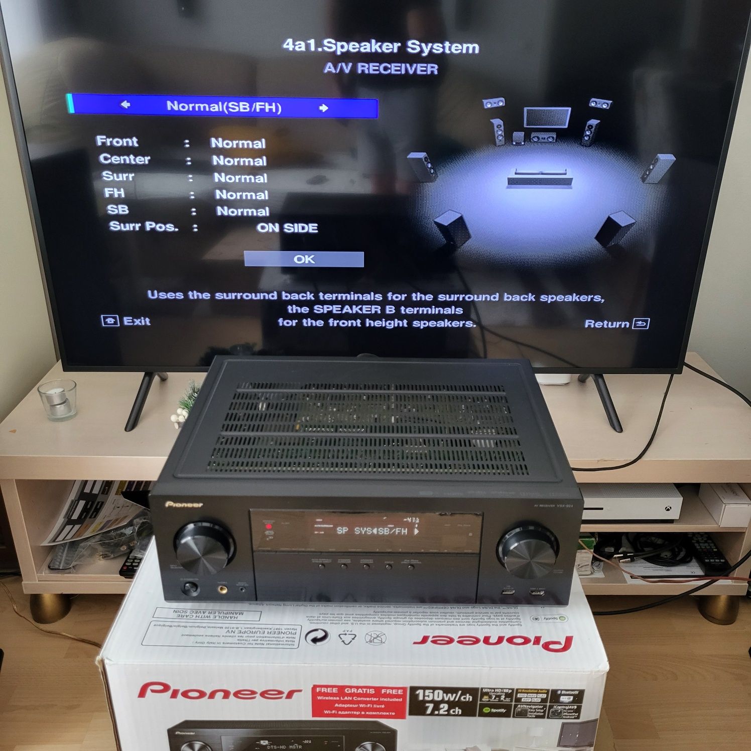 Amplituner Pioneer VSX-924-K 7.2 Bluetooth Internet Spotify Wifi