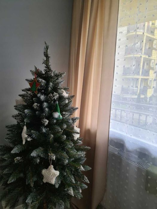Zasłony okienne na okna 2 sztuki komplet 140x250 cm beżowe