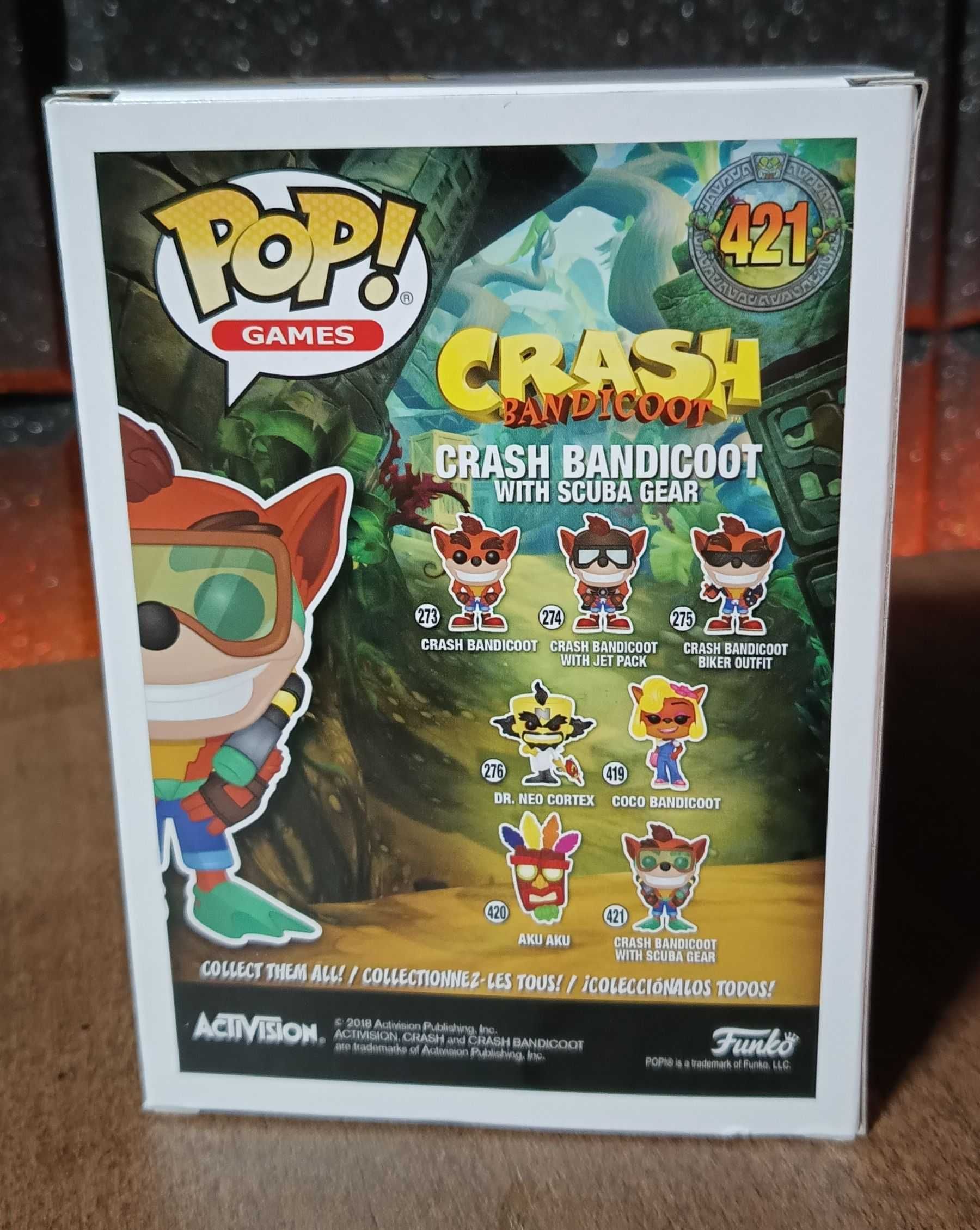 Figurka 421 - Crash Bandicoot with Scuba Gear Funko Pop!