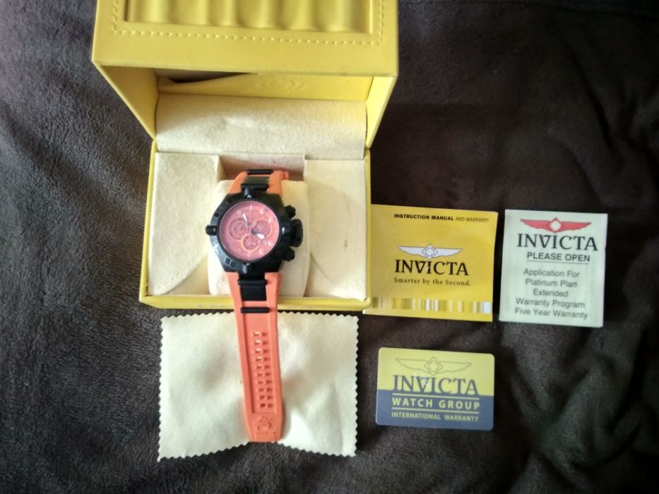 Чоловічий годинник Invicta Subaqua Noma IV orange оригінал