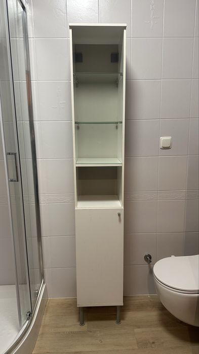 Słupek łazienkowy biały IKEA