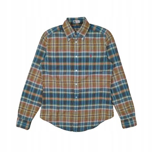 RALPH LAUREN Koszula w Kratkę Damska Logowana r. 8