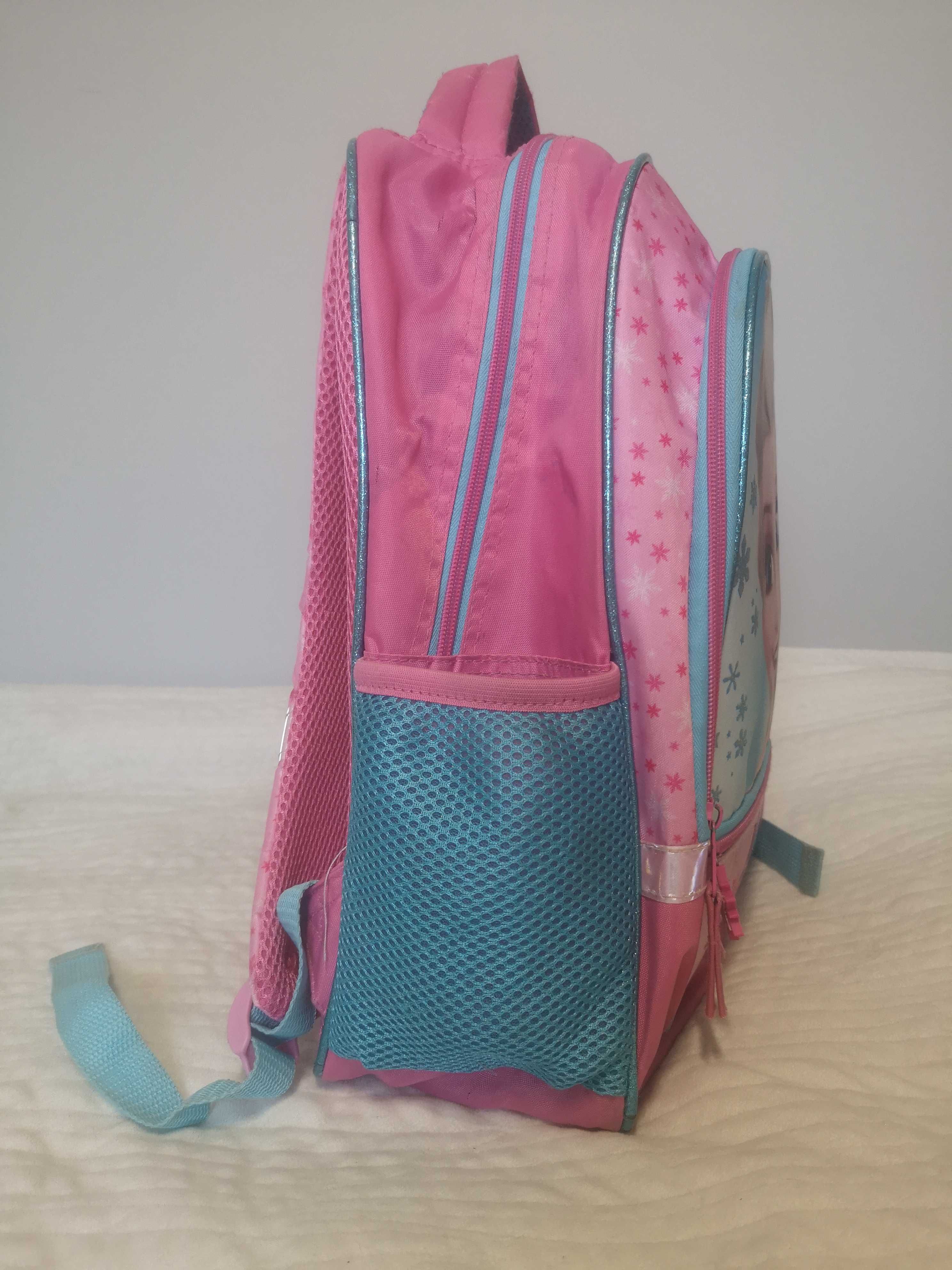 Elza Frozen plecak szkolny dla dziewczynki duży różowy do szkoły