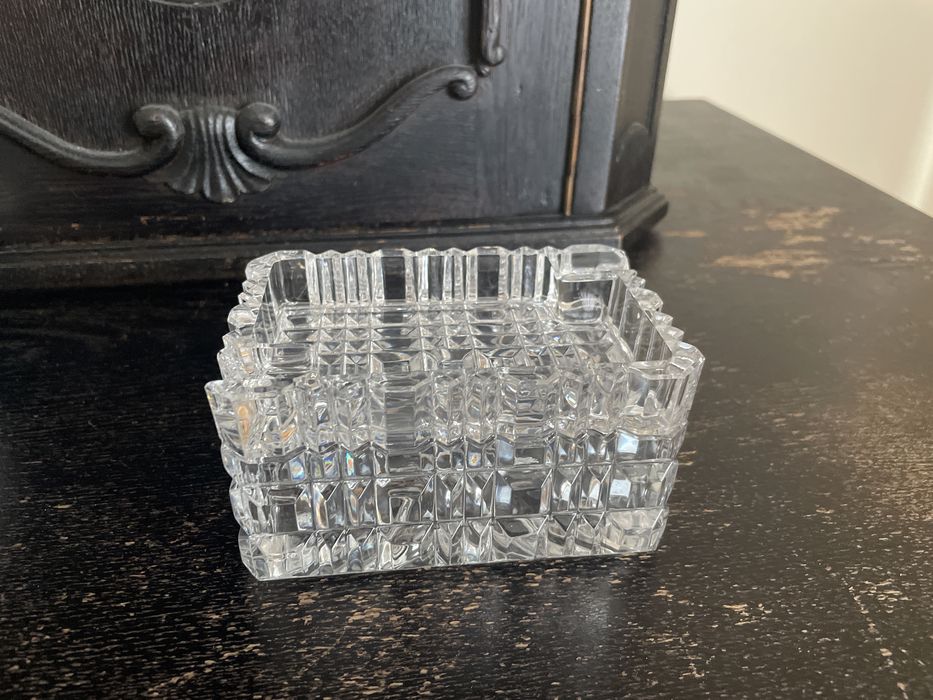 Popielniczka kryształ 2 czesciowa PRL