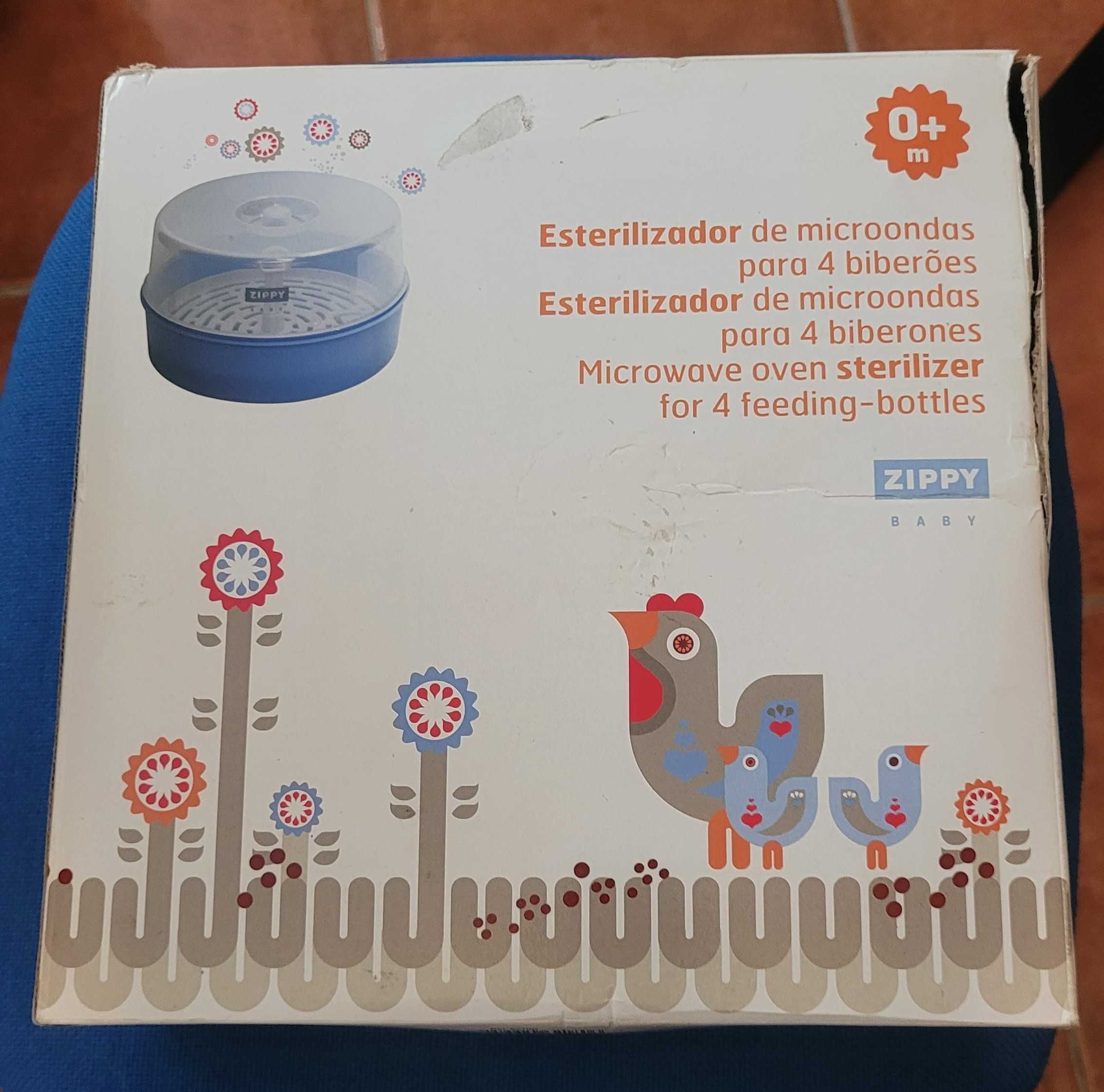 Esterilizador micro ondas de biberões biberons bebe Zippy