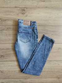 Dżinsy jeansy skinny wycierane M 38