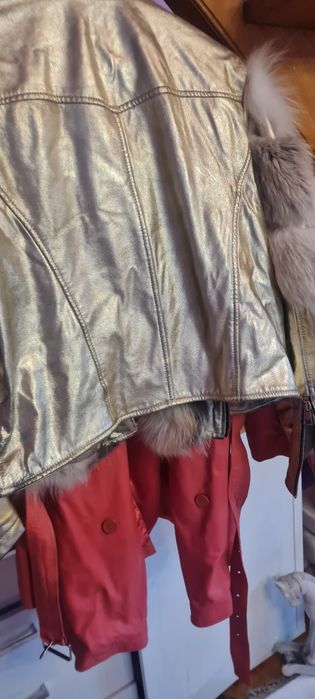 Kurtka skorzana Flo Clo obszyta liskami