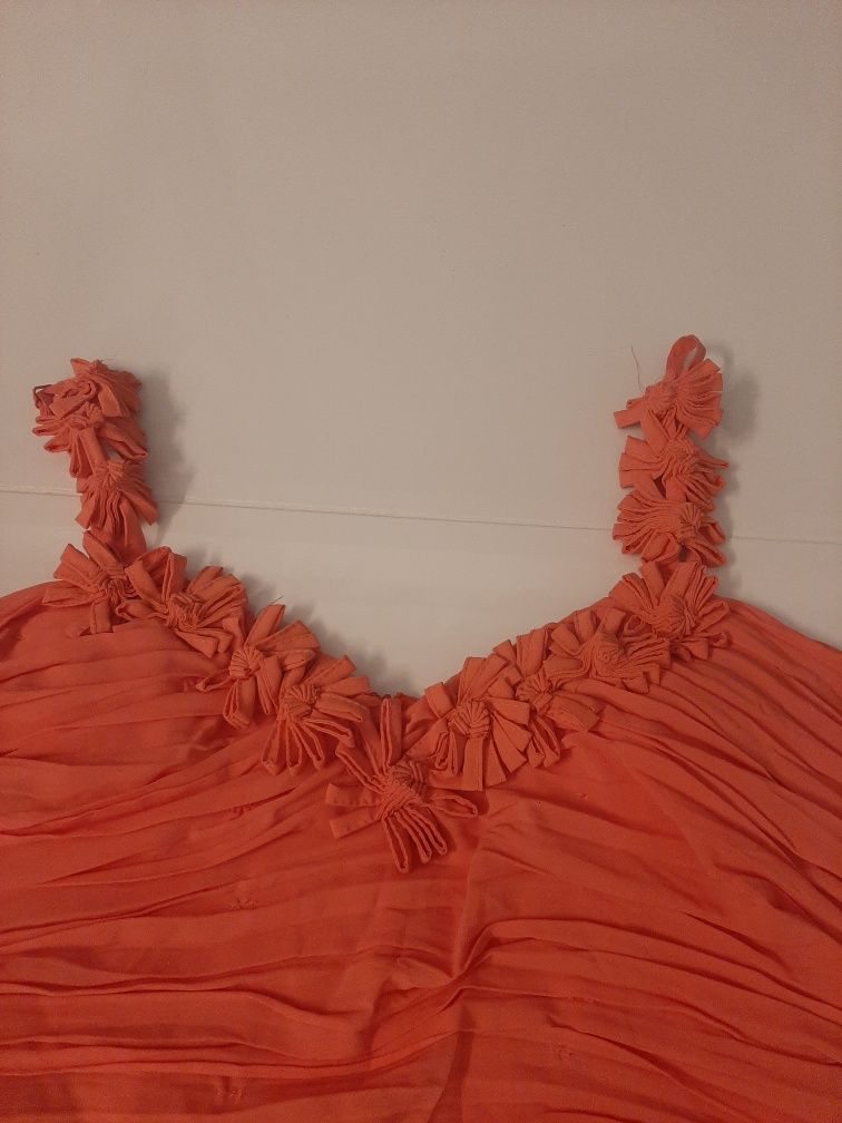 Sukienka mini pomarańcz r. L