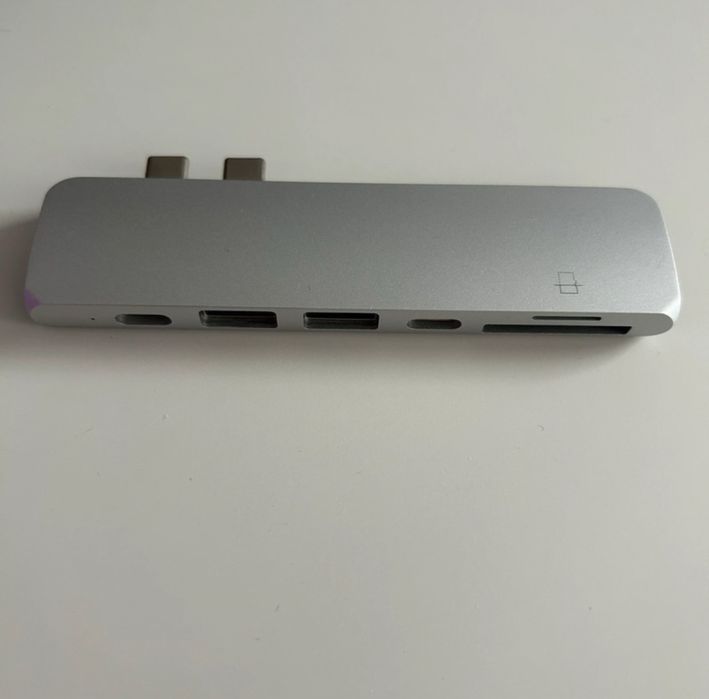 satechi pro hub adapter macbook silver