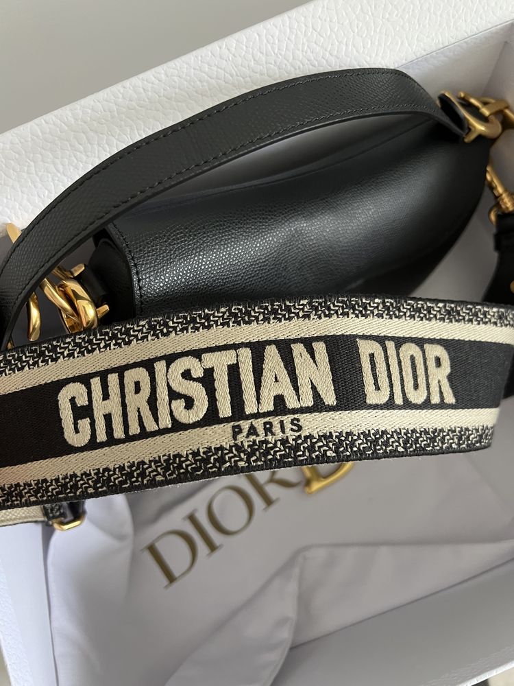 Dior torebka Saddle Bag komplet z paskiem skóra