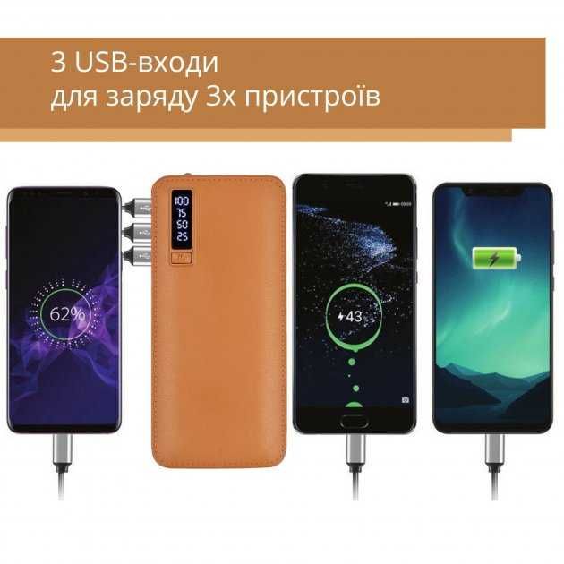 Power Bank ELWorld фактическая 20000мАч, Коричневый