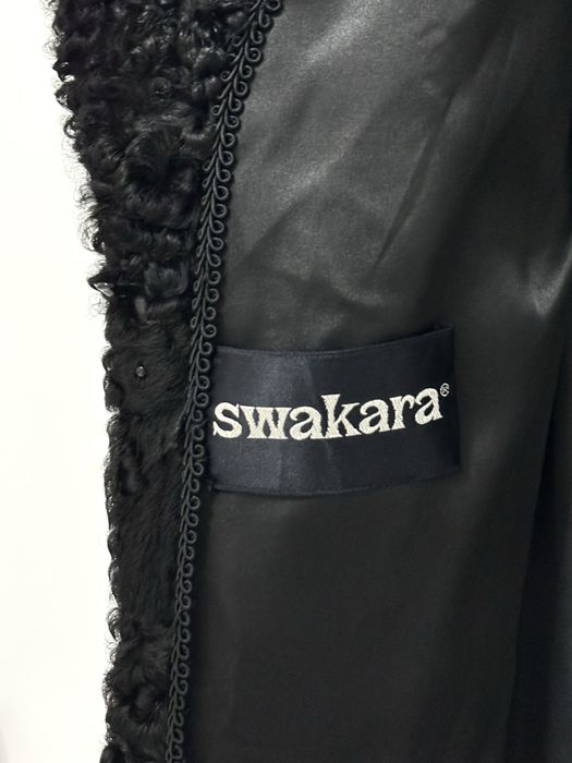 Futro Luksusowy Płaszcz i Czapka Swakara Karakuły