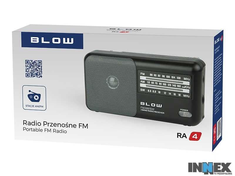 Nowy !!!Radio przenośne BLOW RA4 analogowe AM/FM potencjometr