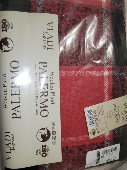 Плед Vladi 20% шерсть. Palermo.