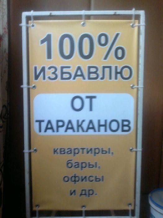 Я 100% избавлю вас от тараканов