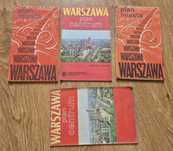 Stara mapa Warszawy plan miasta 4 sztuki