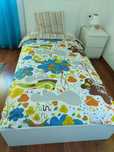 Cama de solteiro Ikea + estrado + colchão